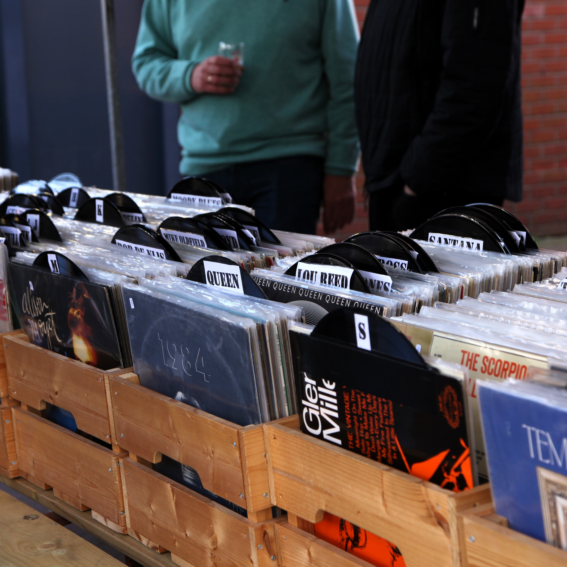 Vintage LP sale tijdens het BigBandFestivalTwente 2026