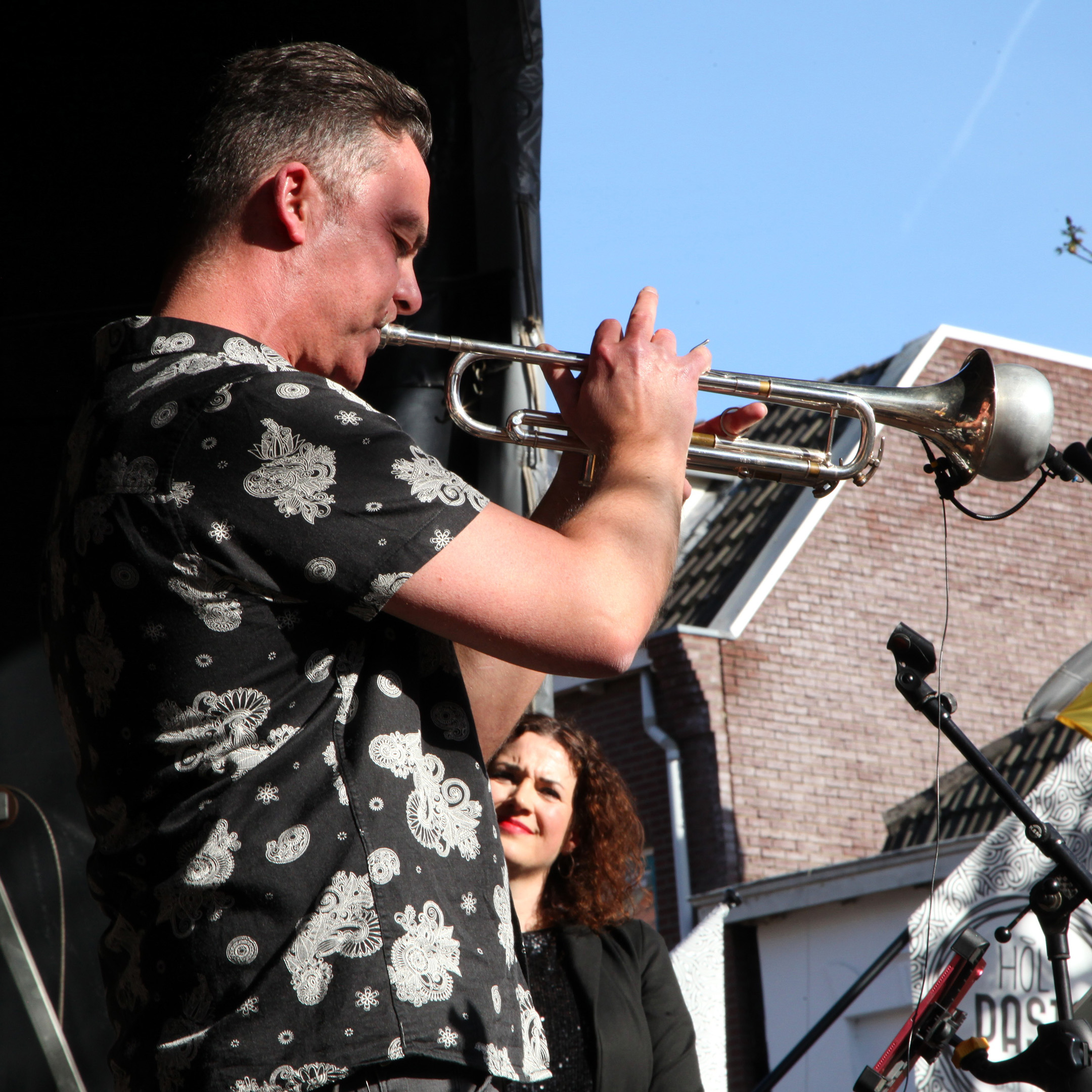 Trompetsolo tijdens het BigBandFestival